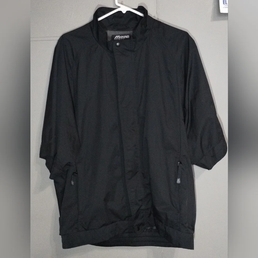 Mizuno Men's Classic Black Windbreaker Size (XL)